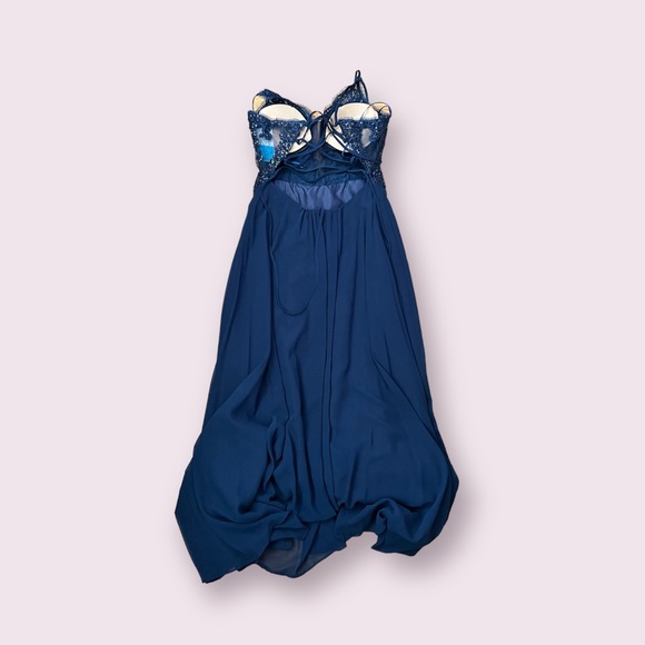 Navy blue fairy prom dress NWT - Picture 2 of 4